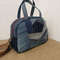 Cute Denim Crossbody Bag Recycled Jeans Shoulder Bag Ecofriendly Fabric Bag 3