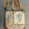 Denim Handbag Features A Marinestyle Tapestry Flap Cotton Lining And 4 Pockets Inside The Strap On  0