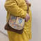 Denim Handbag Features A Marinestyle Tapestry Flap Cotton Lining And 4 Pockets Inside The Strap On  6