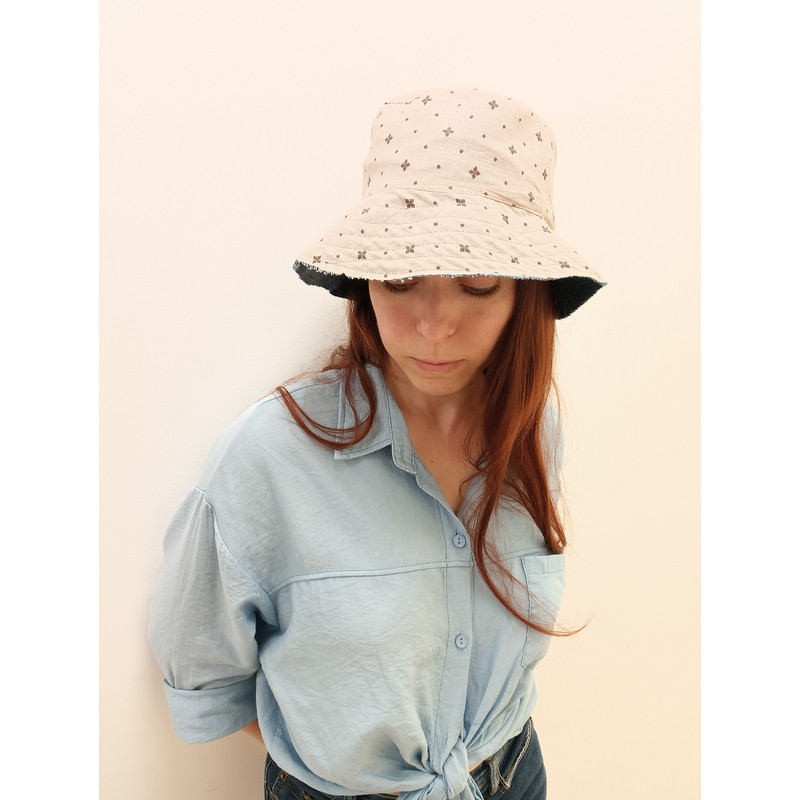 Denim Bucket Hat With 100 Percent Cotton Inside Unisex Can Be Worn On Both Sides 1