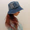 Denim Bucket Hat With 100 Percent Cotton Inside Unisex Can Be Worn On Both Sides 0