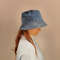 Stylish Twosided Denim Panama Hat It Has A Cotton Lining 1
