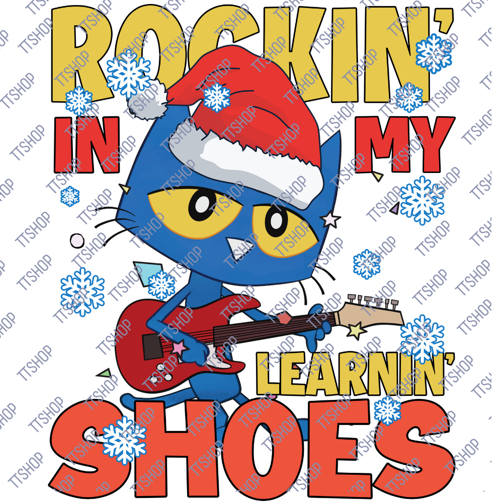 Rocking In My Blue Shoes Pe$te The Cat T-Shirt, Blue Cat TShirt, Funny Pe$te The Cat Christmas Tshirt.png