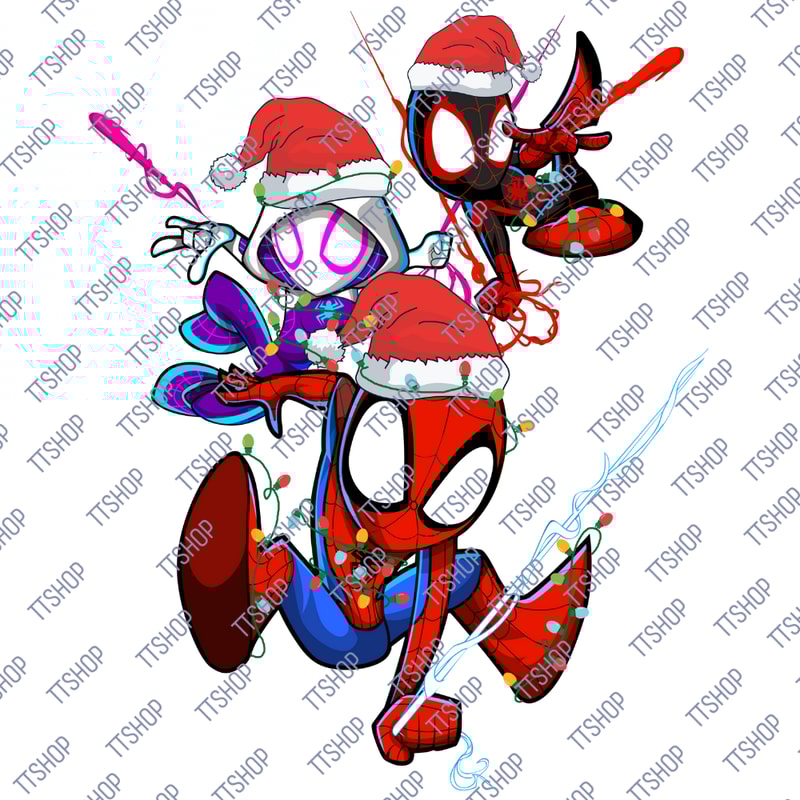 S$pi!d#er Man Xmas Family Vacation Trip 2023 Shirt, S$pi#d!ey and His Amazing Friends Christmas Lights T-Shirt.png