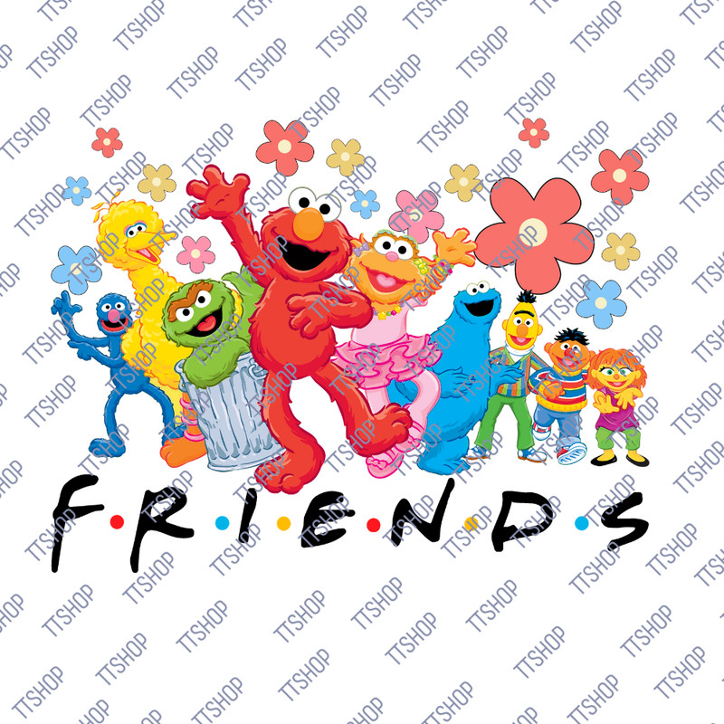 Sesame Monster TShirt, Sesame Friends TShirt, Cookie Sesame Monster TShirt, Sesame Characters, Sesame Street TShirt.png