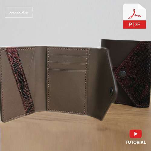 PDF Pattern: Leather Wallet BI-Fold - 4mm