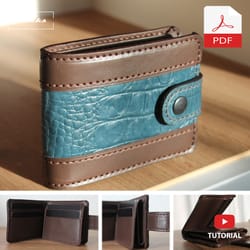 pdf pattern: leather bifold wallet - 4mm