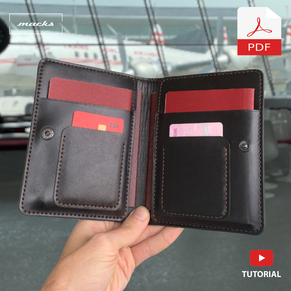 Leather Docholder Wallet  PDF Pattern 4mm 0