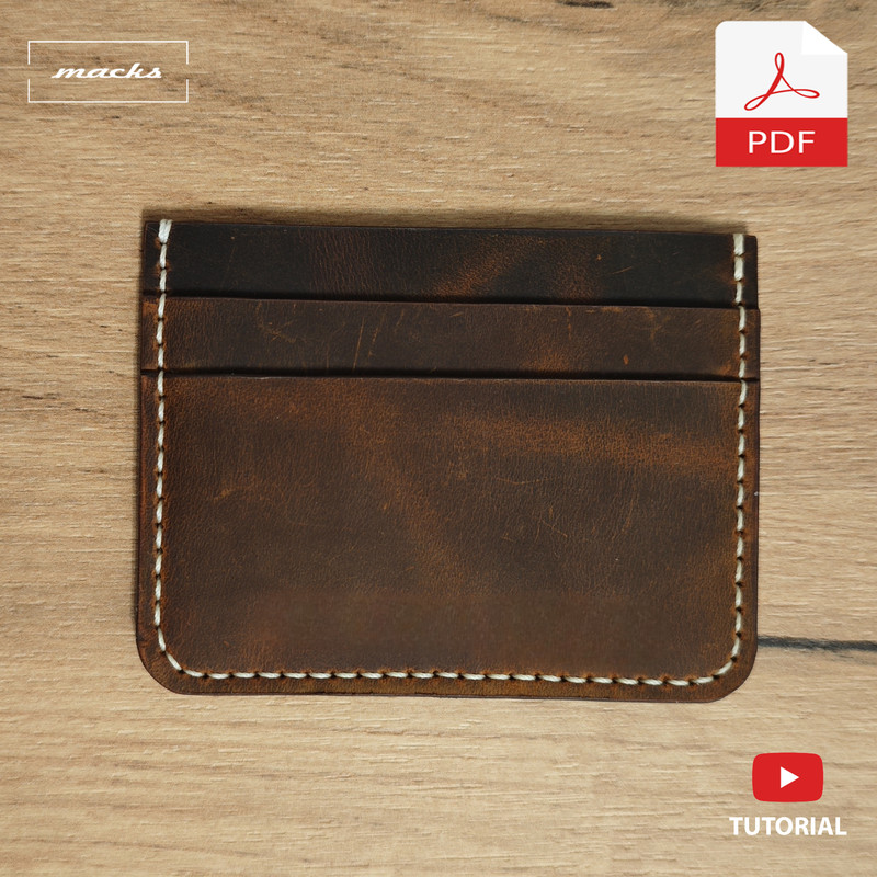 Leather Cardholder PDF Pattern 4mm 0
