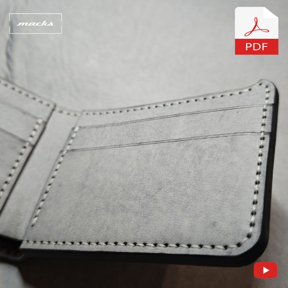 Classic Leather Wallet PDF Pattern 4mm 4