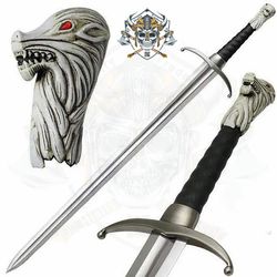 unique custom camping handmade longclaw jon snow sword, game of thrones hbo version, medieval, gift for him, anniversary