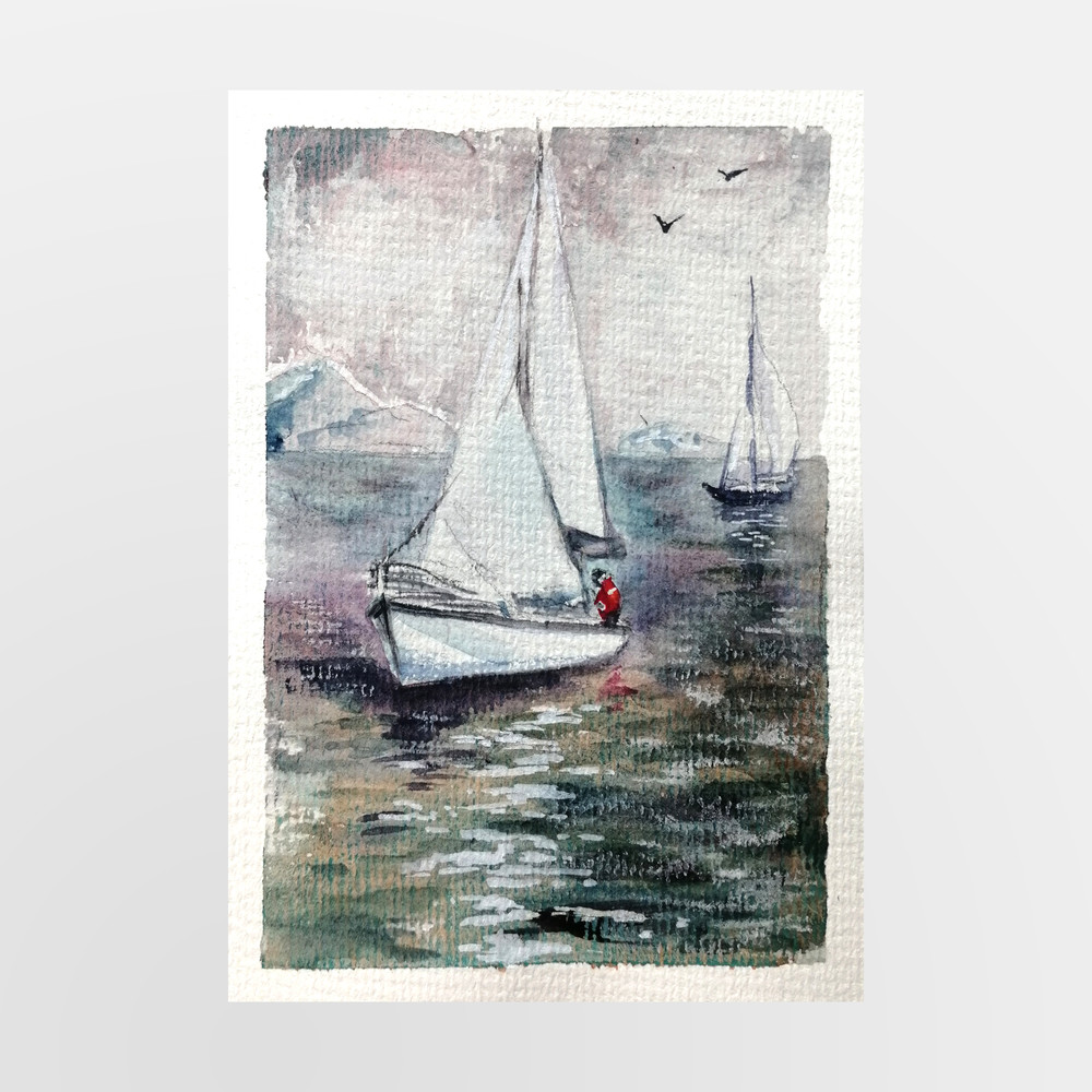 Sailing yacht by Ljudmila Kolbenova_2.jpg