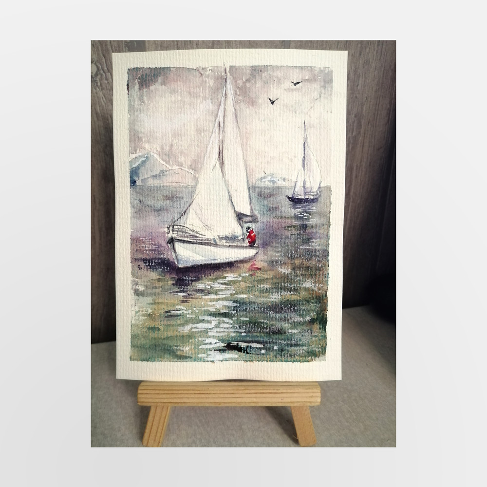 Sailing yacht by Ljudmila Kolbenova_3.jpg