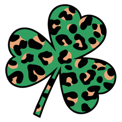st patrick's day svg, shamrock cheetah print svg, st. patrick's day svg, st patrickk svg, shamrock svg, instant download