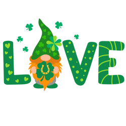 love svg, st patricks day love svg, gnomes svg, st. patrick's day svg, st patricks svg, shamrock svg, instant download