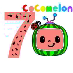 cocomelon numbers 7 svg, cocomelon png, cocomelon characters svg, cocomelon cricut svg, disney svg, instant download