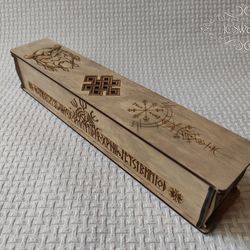 Wooden Viking Face Incense Stick Burner Box Laser Cut Home Decor