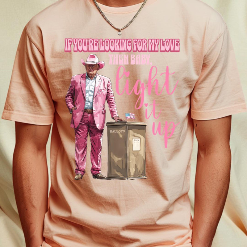 Then Baby Light It Up Western Donald, Trump 2024_T-Shirt_File PNG.jpg