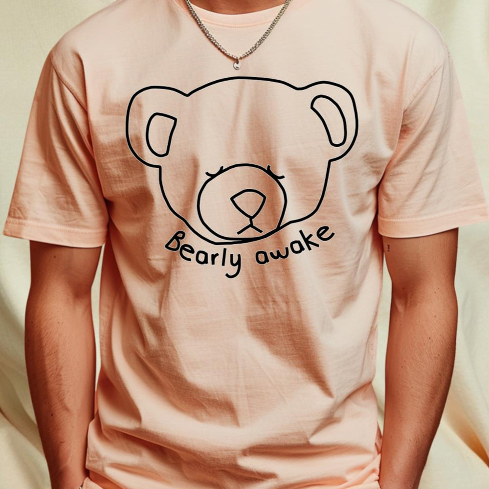 Bearly Awake Funny Bear Puns T-Shirt_T-Shirt_File PNG.jpg