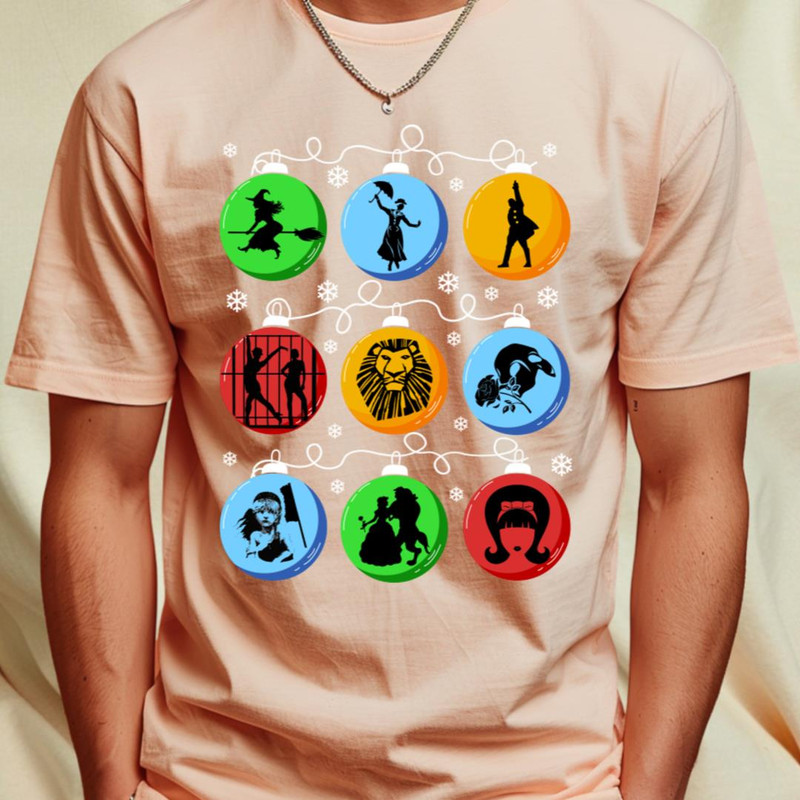 Broadway Christmas Bulbs T-Shirt_T-Shirt_File PNG.jpg