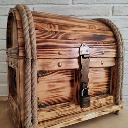 Handmade wooden chest
