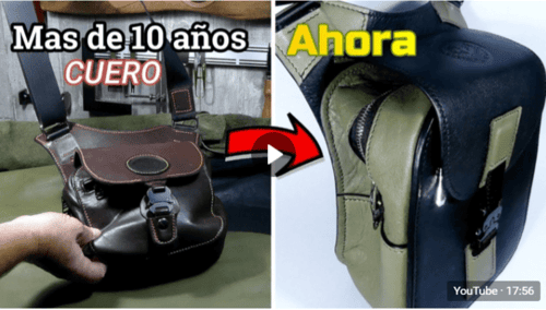 Pattern of a men's hip bag