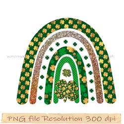 St. Patrick's Day Sublimation Bundle, Rainbow design png, 350 dpi, digital file, Instantdownload