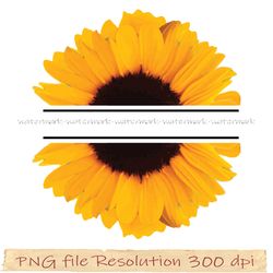 Sunflower Sublimation, png sunflower, Sunflower design, Digital file, Instantdownload