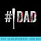 Mens 1 Dad Number One Daddy Baseball Lover - Digital PNG Downloads - Create with Confidence