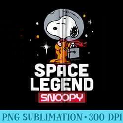 peanuts - snoopy space legend zip hoodie - exclusive png designs