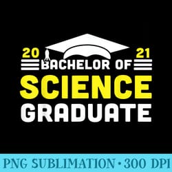 bachelor of science graduate 2021 college university degree - png design downloads