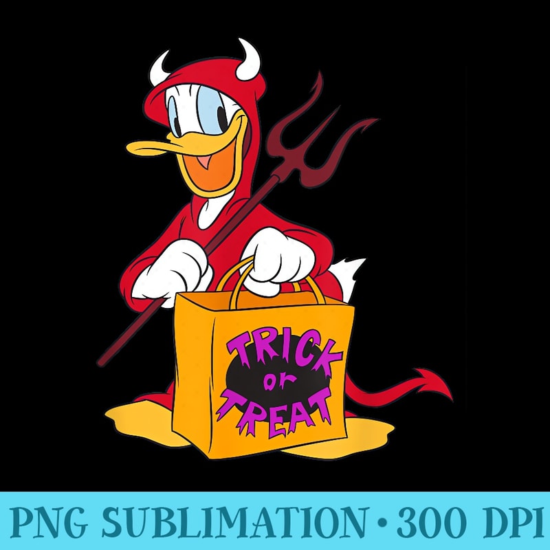 Donald Duck Halloween Donald Duck Devil Trick or Treat - Pri | Inspire ...