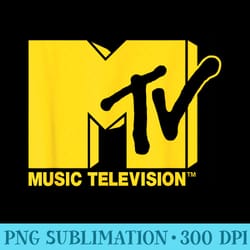 mtv classic yellow logo - sublimation backgrounds png