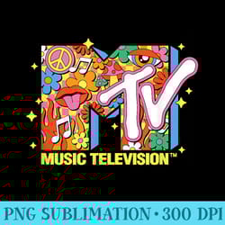 mtv retro collage logo - shirt print png