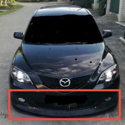 Mazda 3 bk hetch 2003-2009 Front bumper Lip Spoiler
