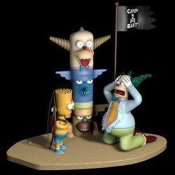 Camp Krusty, The Simpsons 3D Model STL Download File, Bart Fan Art