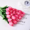 Artificial Flower Tulip Realistic Touch Bouquet Vase Scrap Booking Decor Wedding Garland Home Decor 2