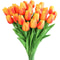 Artificial Flower Tulip Realistic Touch Bouquet Vase Scrap Booking Decor Wedding Garland Home Decor 11