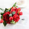 Artificial Roses Silk Peony Bouquet Home Decoration Accessories Wedding Party Flowers Scrapbook Cra 6