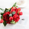 Artificial Roses Silk Peony Bouquet Home Decoration Accessories Wedding Party Flowers Scrapbook Cra 6