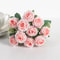 Artificial Flower White Rose Bundle, Ten Head Silk Roses for Wedding, Scrapbook, Outdoor Garden, Party, Family Room Vase