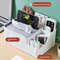 Multi functional Tissue Box with Remote Holder, Desk Organiser for Living Room, Kitchen, Office Plastic Storage
