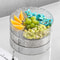 Thickened Multi-layer Stacked Fruit Plate, Household Nut Plate, Melon Seeds Compartment, Snack Fruit Plate Storage Box