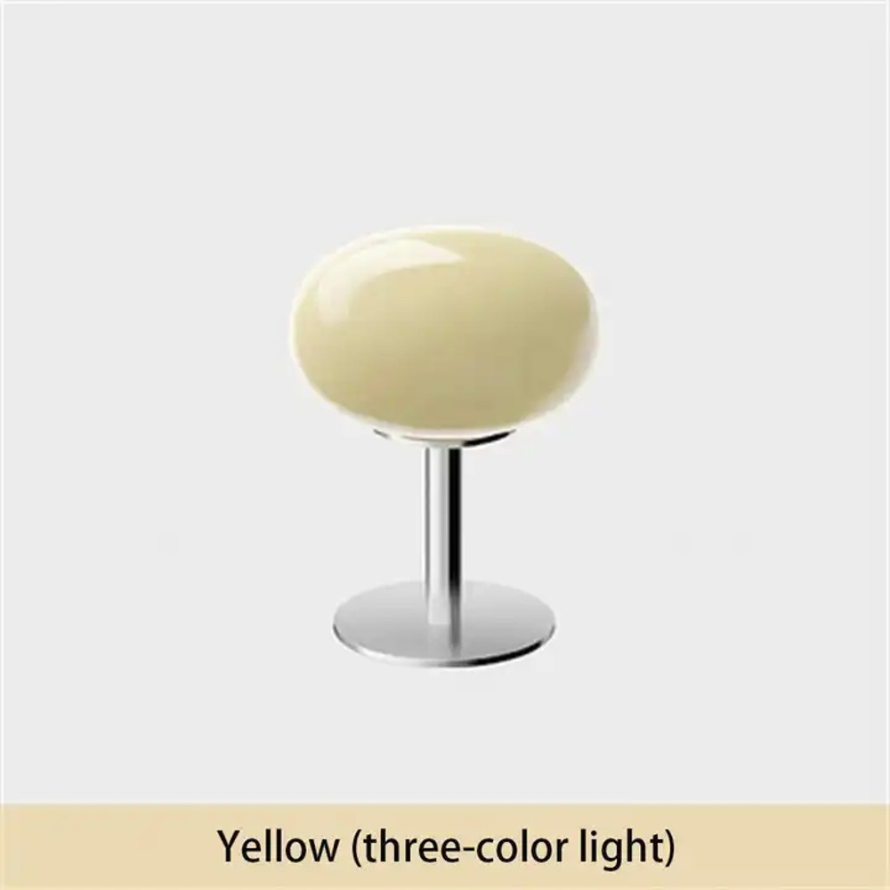 Lollipop Table Lamp, Medieval Cream Glass Lamp, Retro Standing Lamp, Simple Atmosphere Decor for Living Room, Bedroom