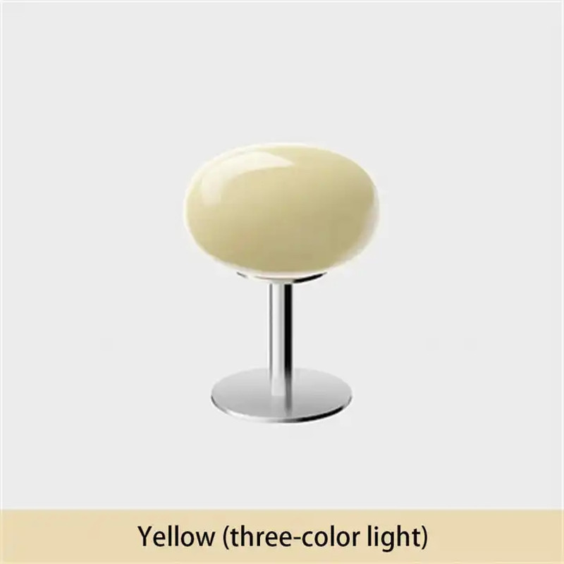 Lollipop Table Lamp, Medieval Cream Glass Lamp, Retro Standing Lamp, Simple Atmosphere Decor for Living Room, Bedroom