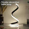 Modern Spiral Table Lamp, Dimmable LED Night Light for Bedside, Desk, Office, and Living Room Decor