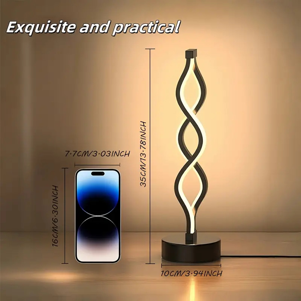USB Powered LED Table Lamp, Adjustable Color Changing Desk Lamp for Bedroom, Living Room, Bathroom, Fantasy Theme