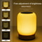 Portable, Rechargeable Table Light, Dimmable Touch Bedside Lamp for Bedroom, Living Room, with Adjustable Temperatures