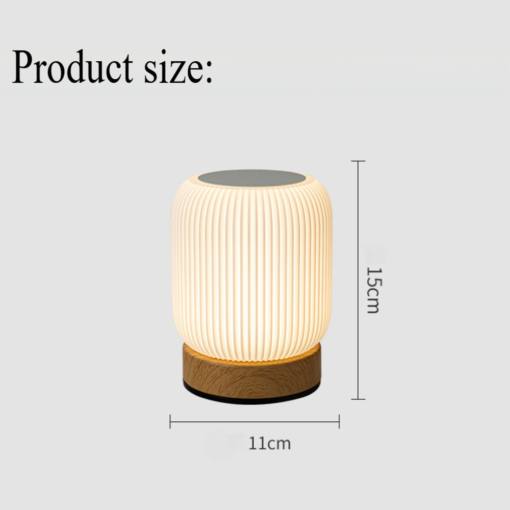 Portable, Rechargeable Table Light, Dimmable Touch Bedside Lamp for Bedroom, Living Room, with Adjustable Temperatures