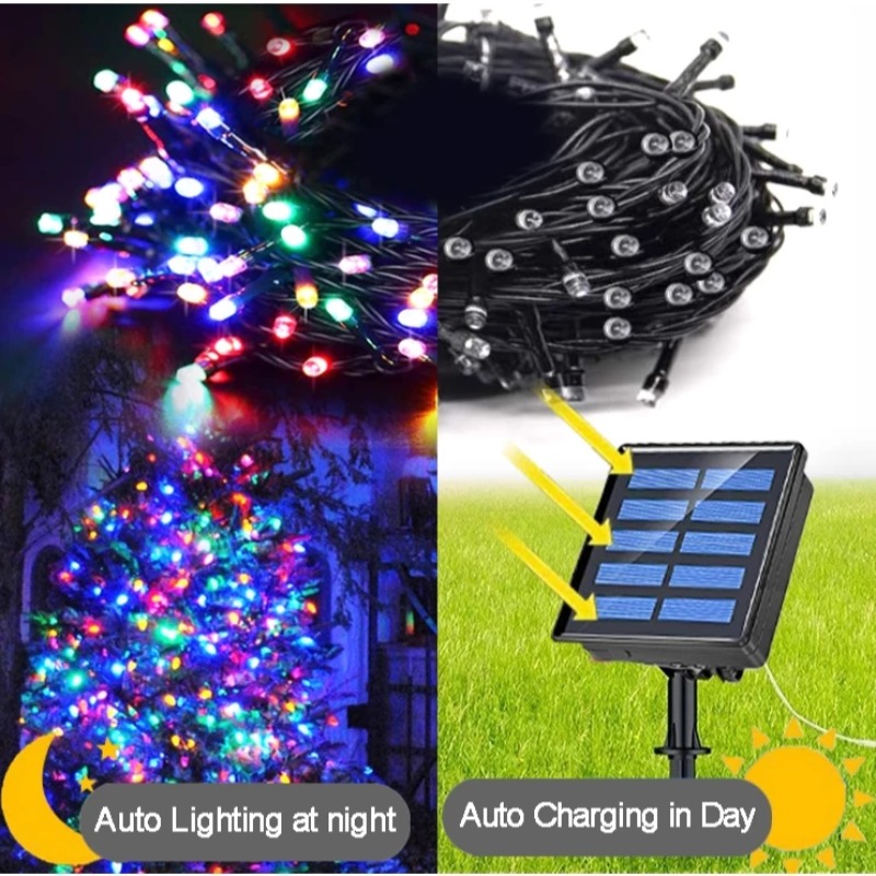 Solar String Lights Outdoor Waterproof Fairy Lights Garden Wedding Party And Tree Decor 1